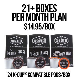 Auto Ship XO Coffee 21+ boxes per month